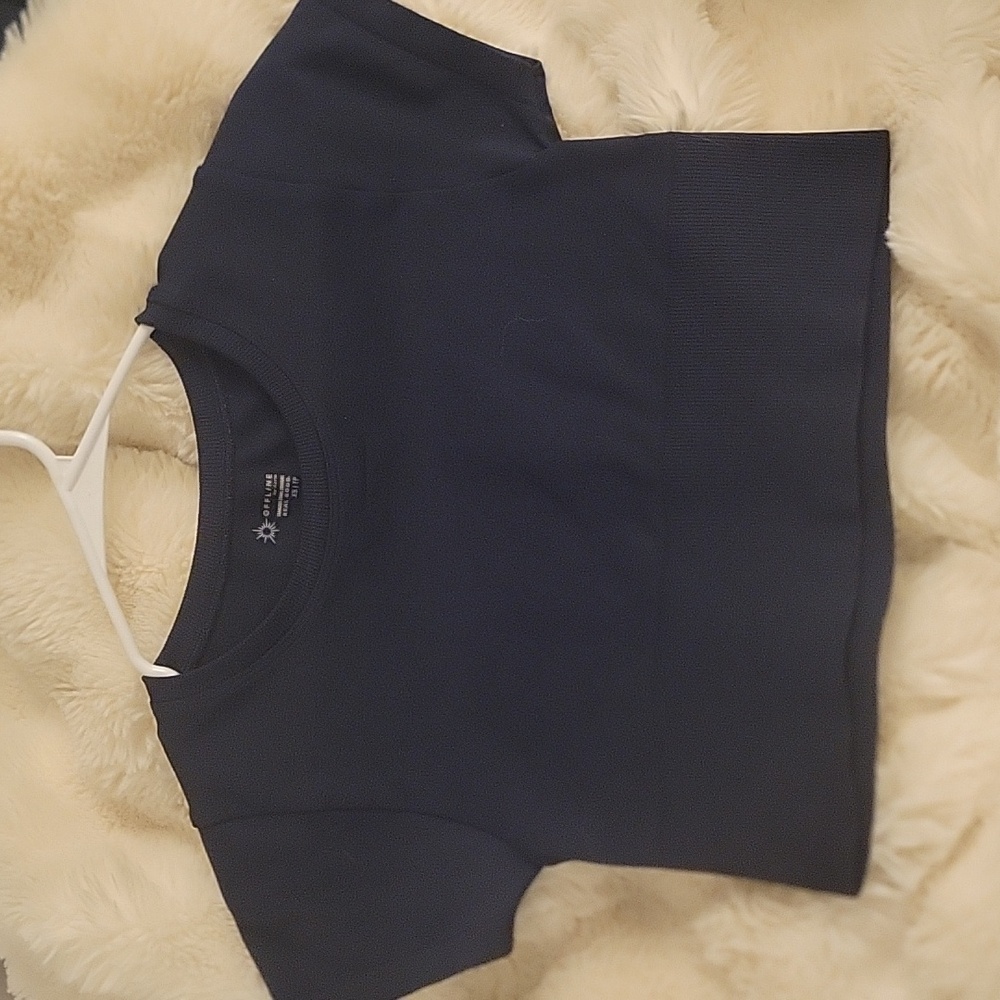 Navy Blue Crop Top - Offline Aerie
